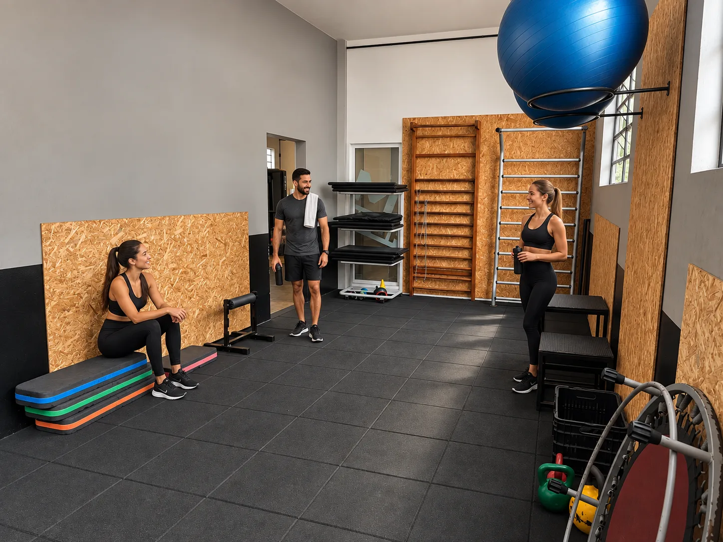 Sala de ginástica climatizada